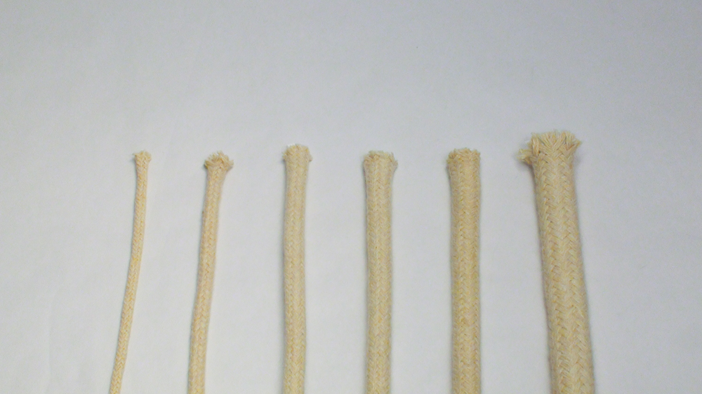 K1 KEVLAR(R) Fiberglass Core Braided Rope Wick 